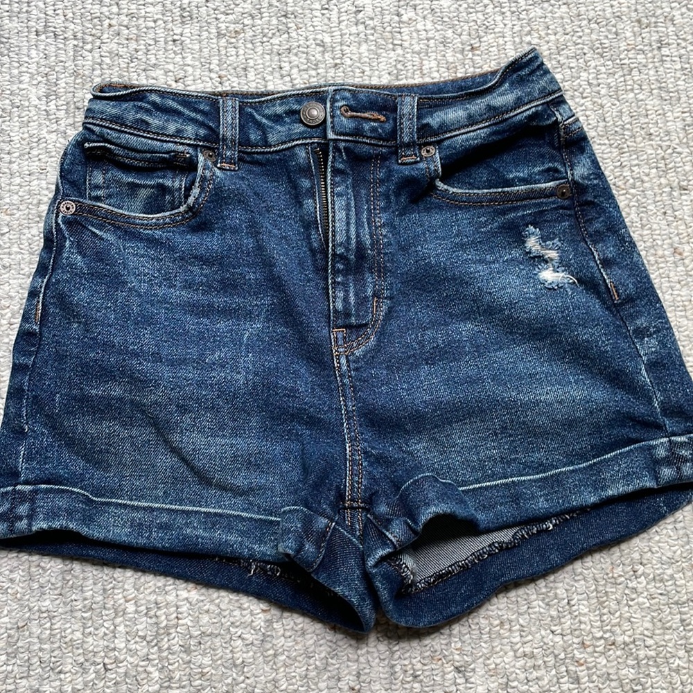 American eagle stretch denim shorts